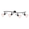 Proyector Globo LIBALD Negro, 4 luces
