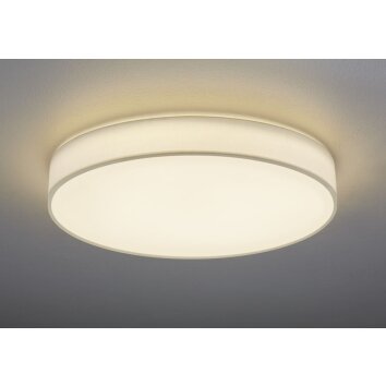 Trio LUGANO Lámpara de Techo LED Blanca, 1 luz, Mando a distancia