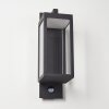 Faroer Aplique para exterior LED Antracita, 1 luz, Sensor de movimiento