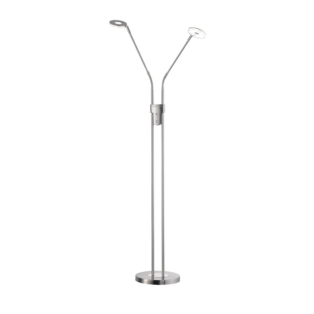 Honsel Dent Lámpara de Pie LED Níquel-mate, 1 luz, Cambia de color main product photo