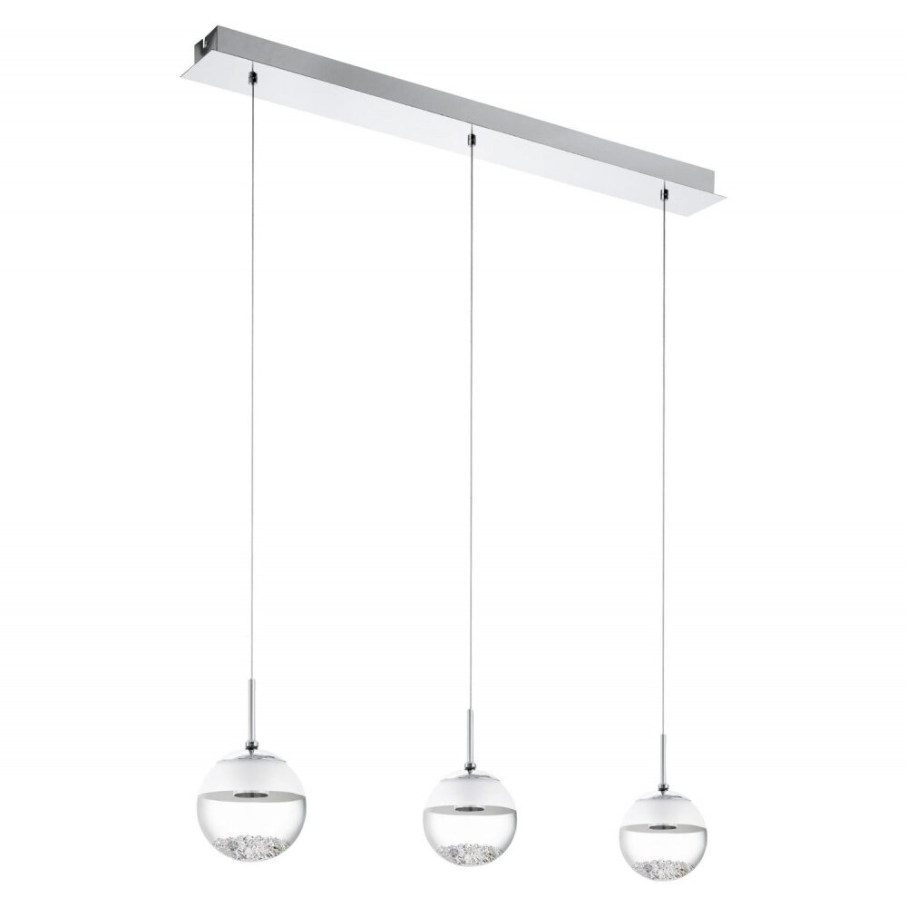 Eglo MONTEFIO 1 Lámpara colgante LED Cromo, Aspecto de cristal, 3 luces main product photo