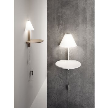 Fabas Luce Goodnight Aplique LED Blanca, 1 luz