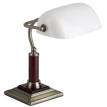 Brilliant Bankir Lámpara de mesa Latón, 1 luz
