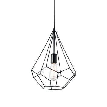 Ideal Lux AMPOLLA Lámpara Colgante Negro, 1 luz