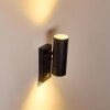 Froslev Aplique para exterior LED Negro, 2 luces, Sensor de movimiento