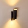 Froslev Aplique para exterior LED Negro, 2 luces, Sensor de movimiento