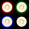 Brilliant Visitation Lámpara de Techo LED Plata, 1 luz, Mando a distancia, Cambia de color
