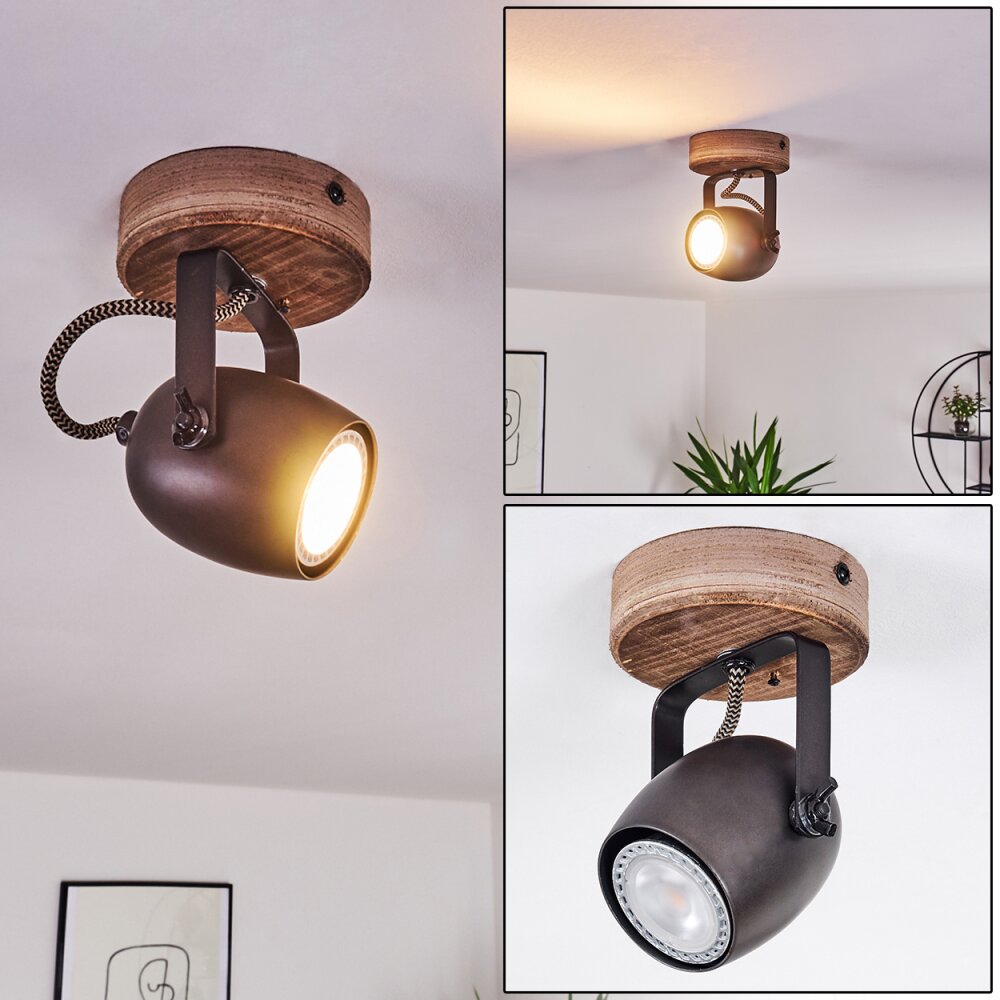 Kuah Lámpara de Techo Negro, 1 luz main product photo