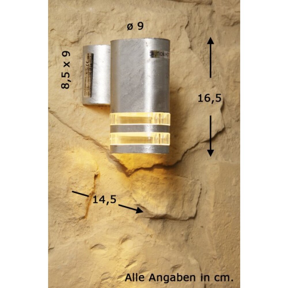 Konstsmide MODENA Aplique para exterior Acero inoxidable main product photo