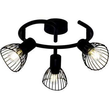 Brilliant Elhi Lámpara de Techo Negro, 3 luces