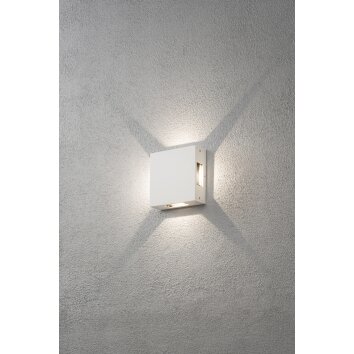 Konstsmide Cremona Aplique LED Blanca, 4 luces