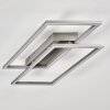 Veyrier Lámpara de Techo LED Acero bruñido, 2 luces