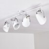Tihila Lámpara de Techo Blanca, 4 luces