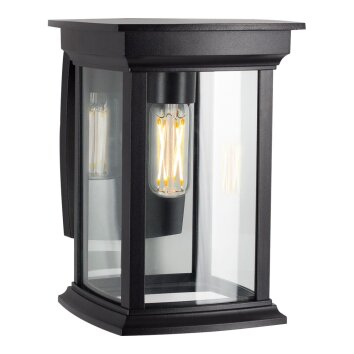 KS Verlichting Carlton Aplique Negro, 1 luz