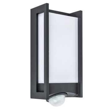 Lutec QUBO Aplique para exterior LED Antracita, 1 luz