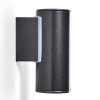 Brachy Aplique para exterior LED Negro, 2 luces