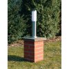 Brilliant Chorus Poste de jardin Acero inoxidable, 1 luz