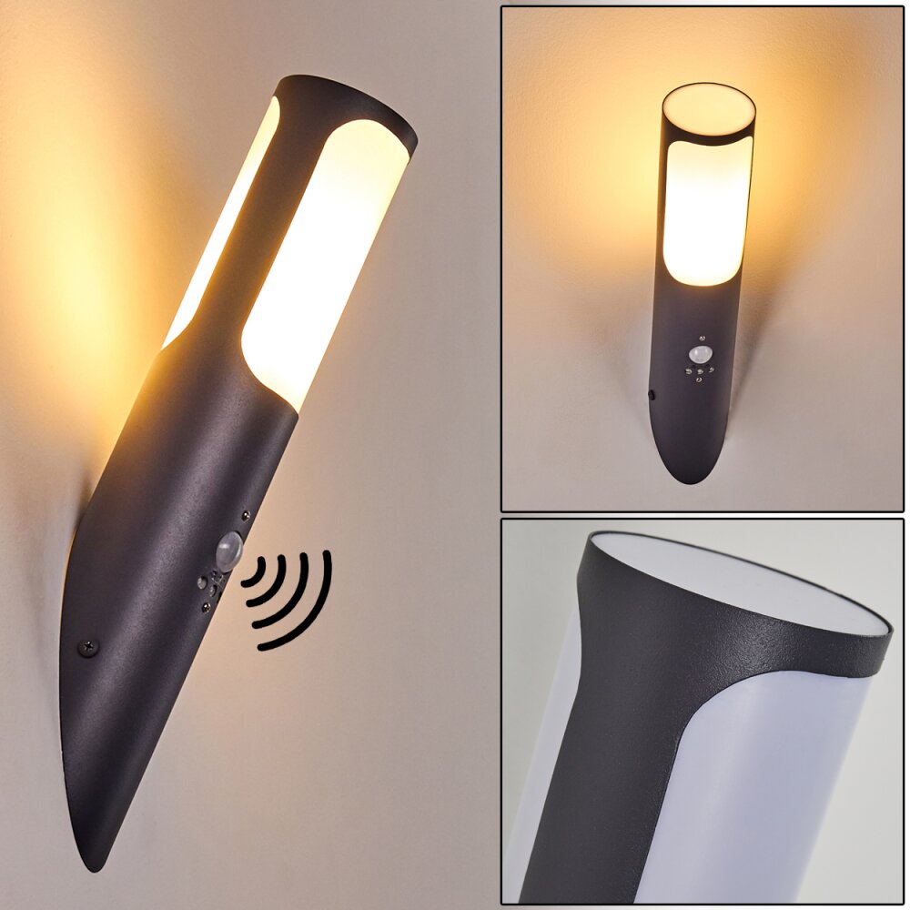 Nalmaibrück Aplique para exterior Antracita, 1 luz, Sensor de movimiento main product photo