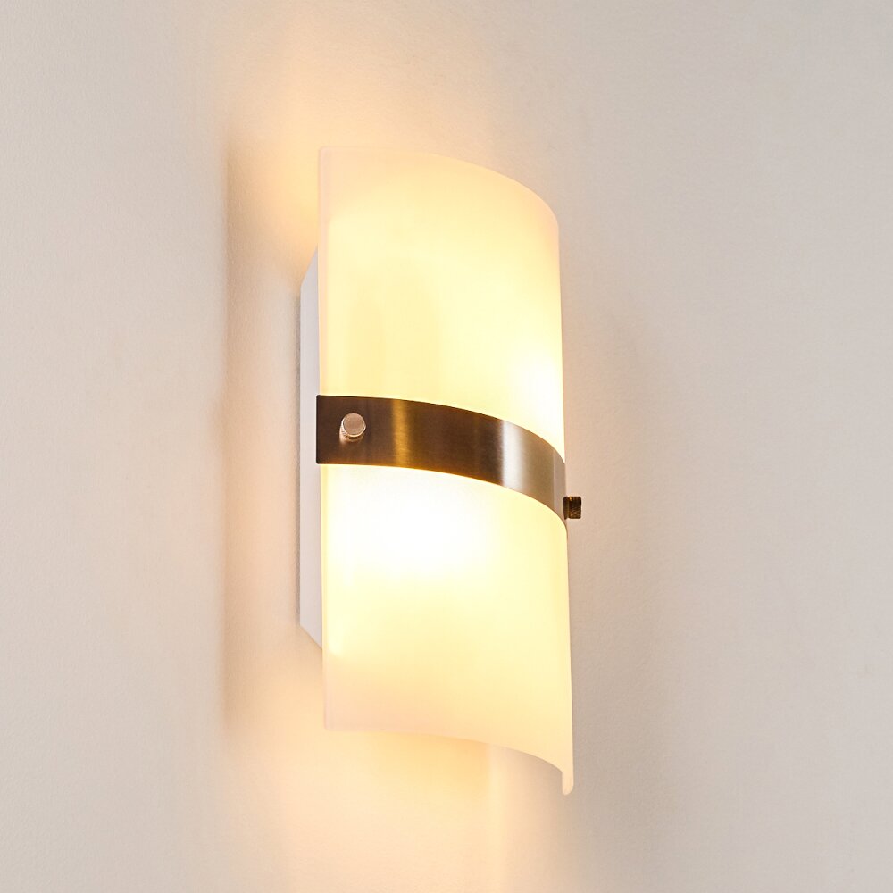 Paul Neuhaus SQUARE Aplique Acero inoxidable, Blanca, 2 luces main product photo