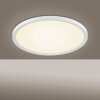 Leuchten-Direkt FLAT Lámpara de Techo LED Blanca, 1 luz, Mando a distancia