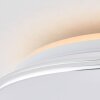 Brilliant Edna Lámpara de Techo LED Cromo, 1 luz, Mando a distancia, Cambia de color