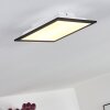 Essaouira Lámpara de Techo LED Negro, 1 luz, Mando a distancia