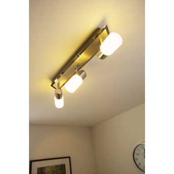 Trio 8214 Lámpara de techo LED Aluminio, Cromo, Acero inoxidable, 3 luces