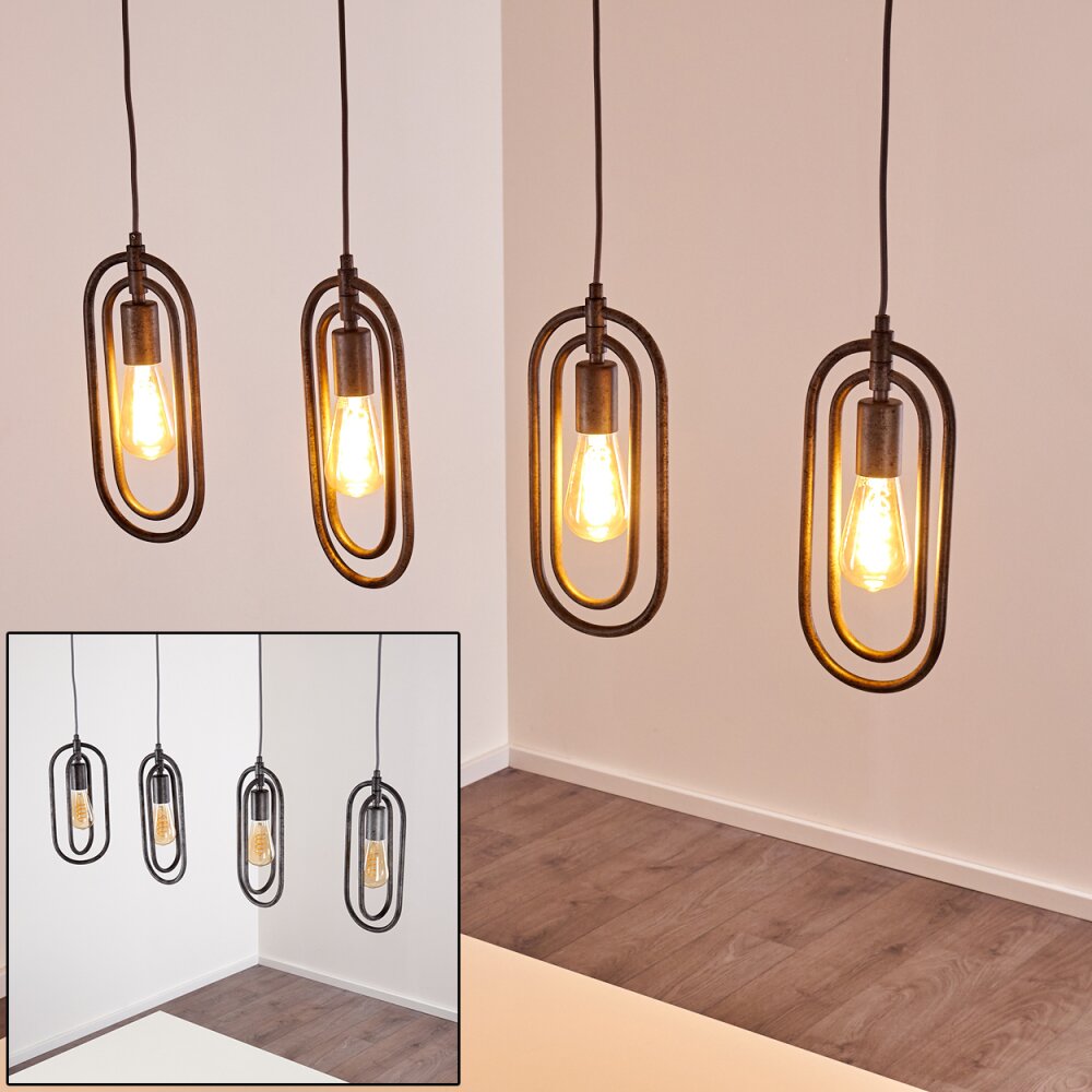 Lámpara Colgante Zwolle Plata, 4 luces main product photo