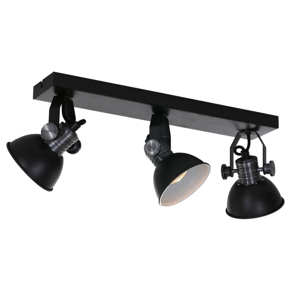 Steinhauer Brooklyn Lámpara de Techo Negro, 3 luces main product photo