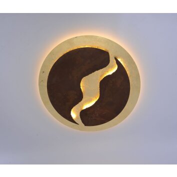 Paul Neuhaus NEVIS Lámpara de Techo LED Color óxido, 1 luz