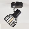 Lámpara de Techo Bolderslev Cromo, Negro, 1 luz