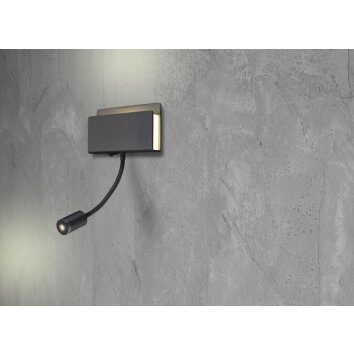 Mantra CABARETE Aplique LED Negro, 1 luz