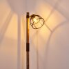 Haervej Lámpara de Pie Madera oscura, Negro, 1 luz