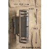 Konstsmide MODENA Aplique para exterior Acero inoxidable, 2 luces