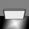 Leuchten-Direkt FLAT Lámpara de Techo LED Negro, 1 luz, Mando a distancia