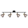 Globo KLERENA Proyector Negro, 4 luces