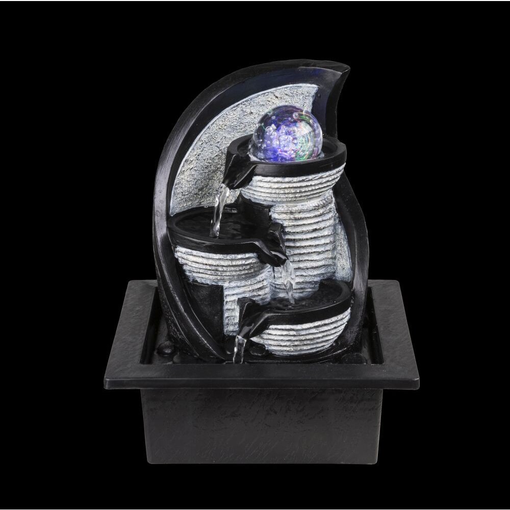 Globo ALBERT Fuente LED Gris, 4 luces, Cambia de color main product photo