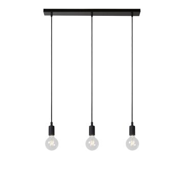 Lucide FIX MULTIPLE Lámpara Colgante Negro, 3 luces