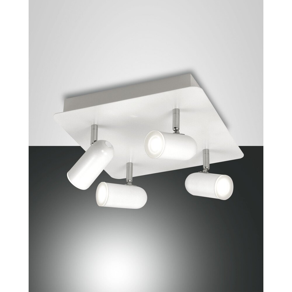 Fabas Luce Spotty Lámpara de Techo LED Blanca, 4 luces main product photo
