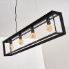 Traryd Lámpara Colgante Negro, 4 luces