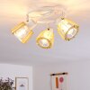 Rieti Lámpara de Techo Blanca, 3 luces
