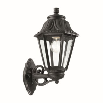 Ideal Lux ANNA Aplique para exterior Negro, 1 luz