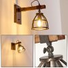 Haervej Aplique Madera oscura, Negro, 1 luz