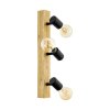 EGLO TOWNSHEND Foco de techo Marrón, Madera clara, Negro, 3 luces