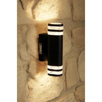 Konstsmide MODENA Aplique para exterior Negro, 2 luces