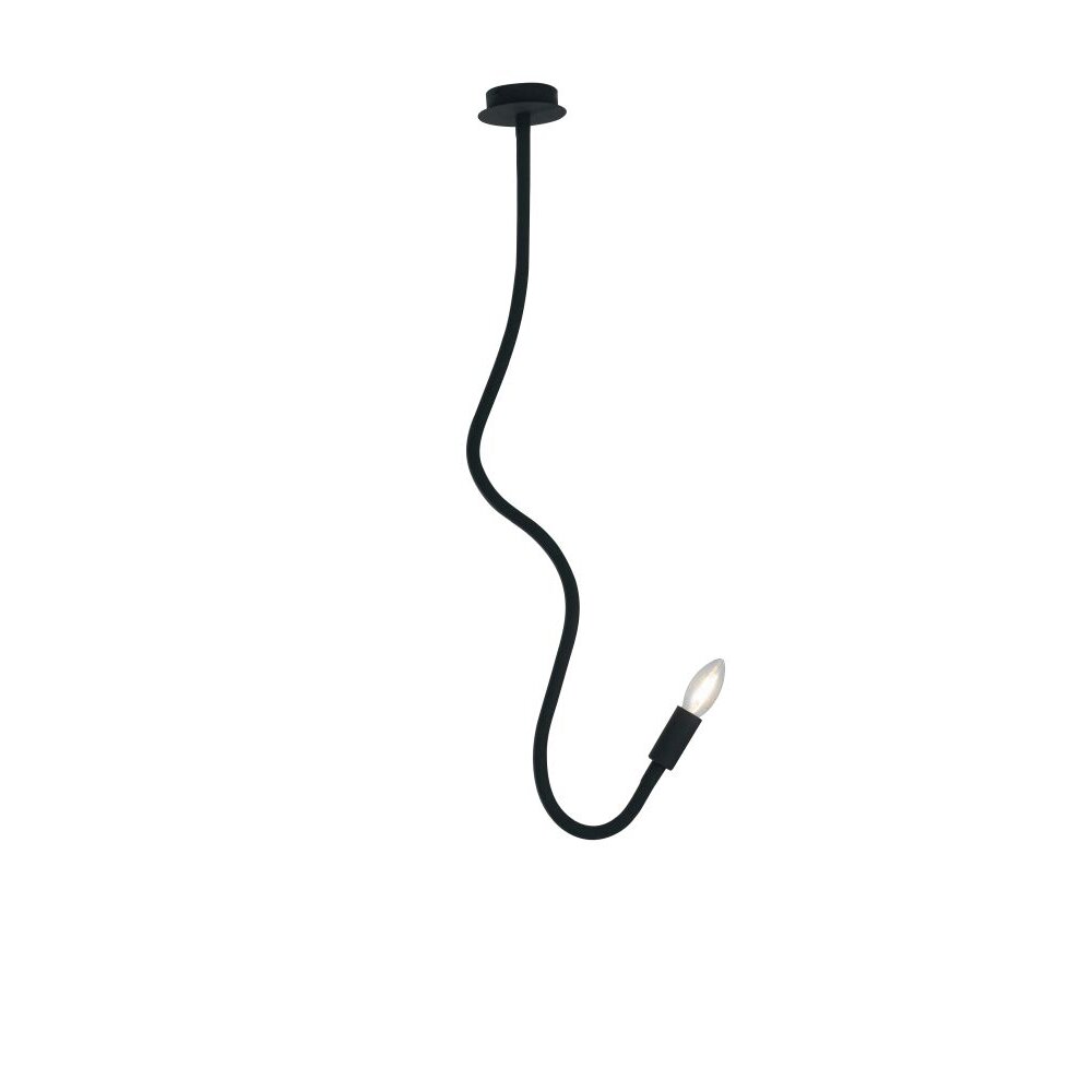 Lutec LOVER Lámpara de Techo Negro, 1 luz main product photo