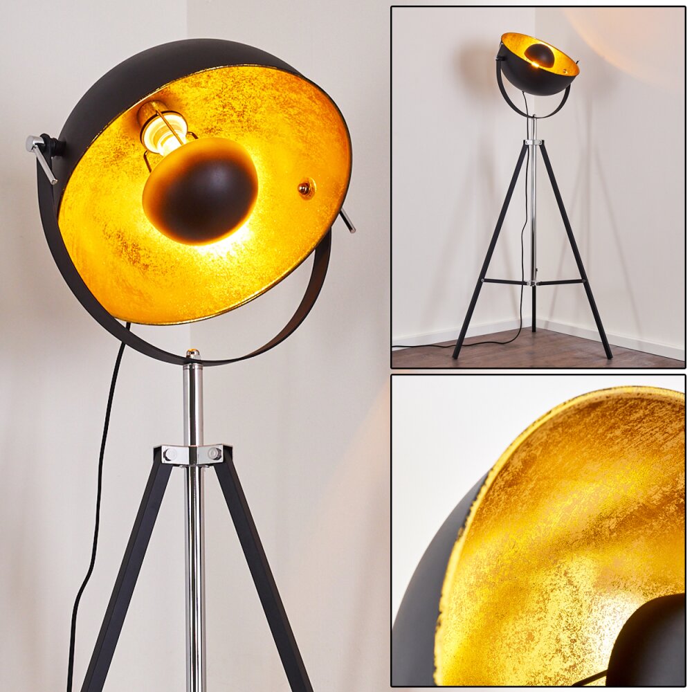 Jupiter Lámpara de Pie Negro-dorado, 1 luz main product photo