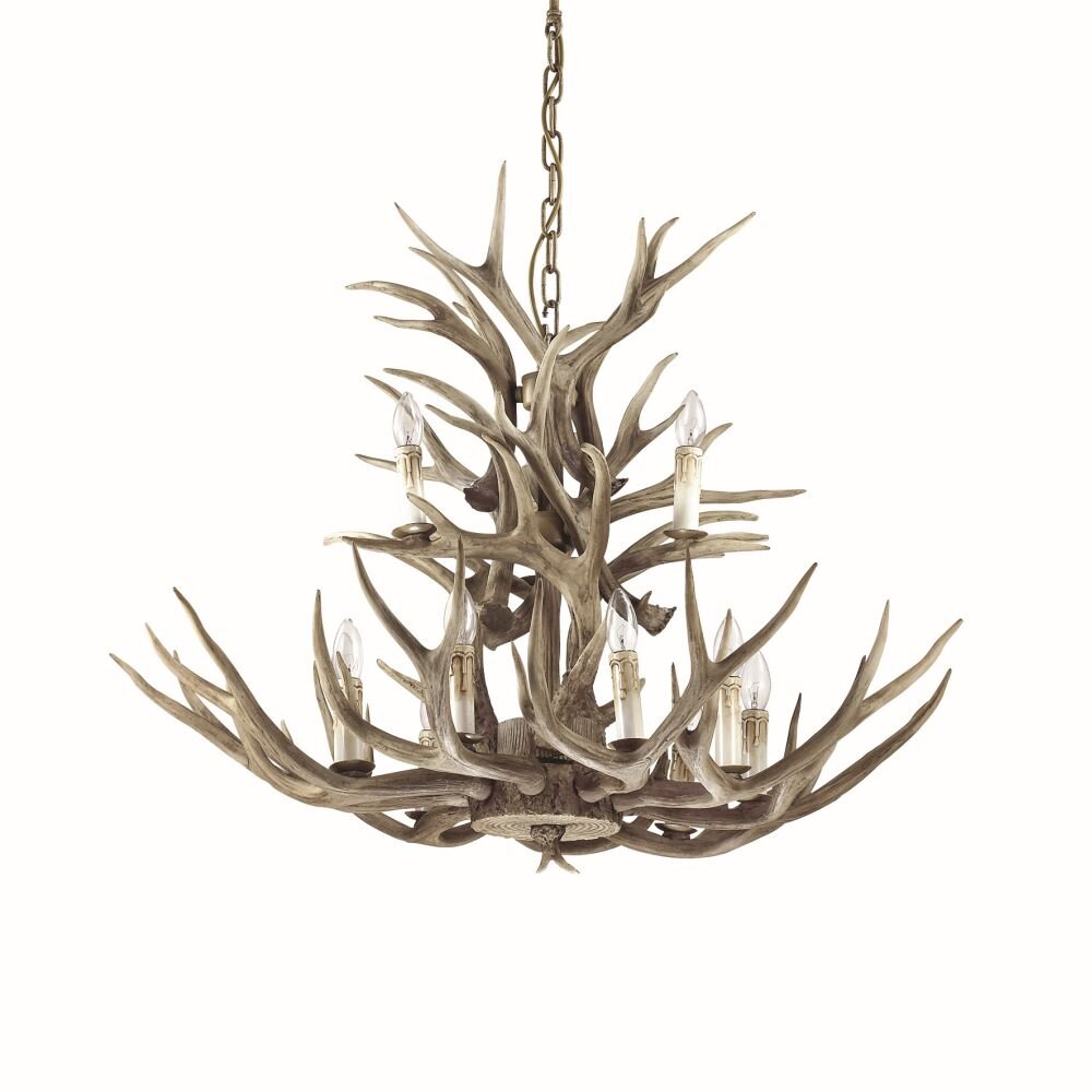 Ideal Lux CHALET Lámpara Colgante Beige, 12 luces main product photo