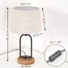 Logumkolster Lámpara de Mesa Colores crema, 1 luz