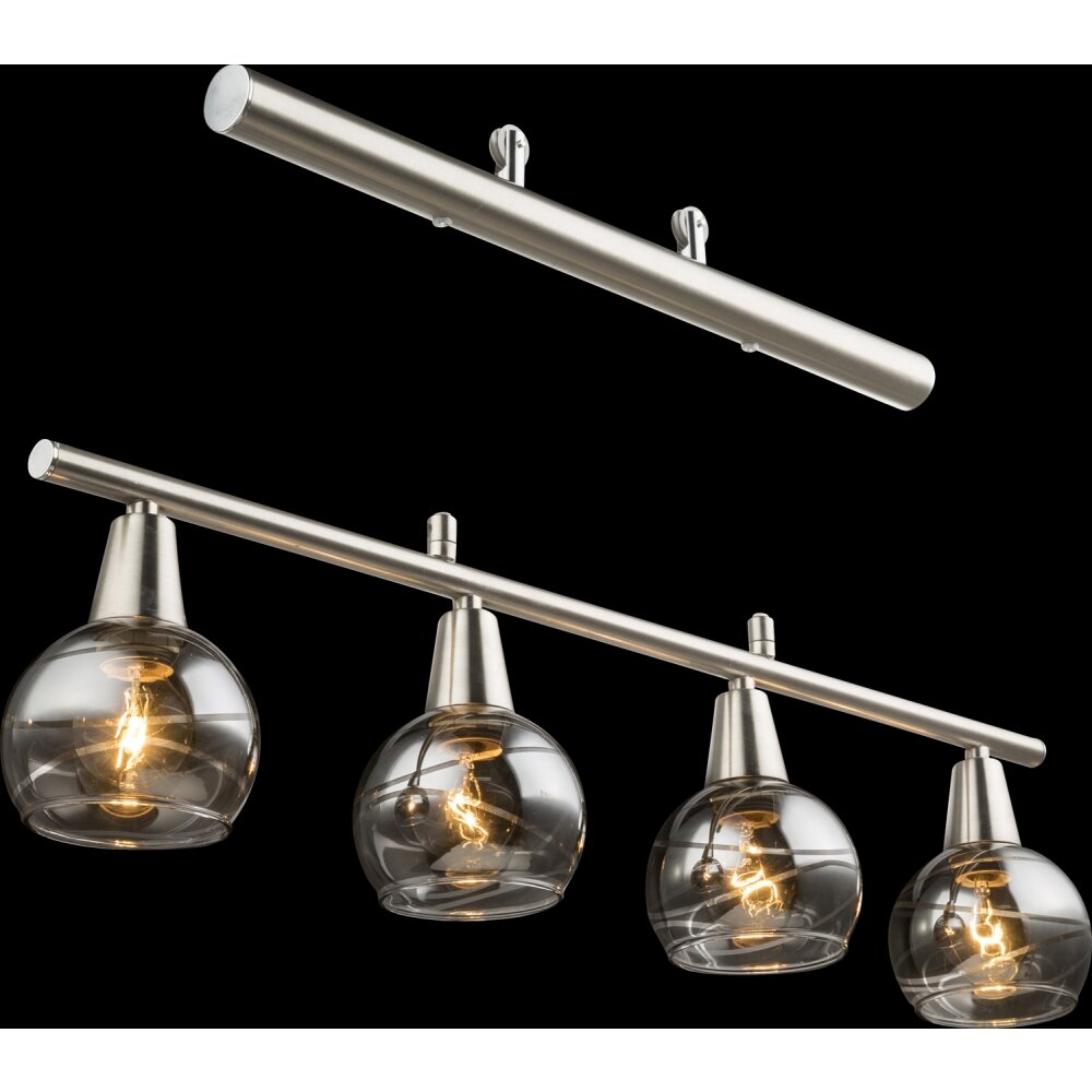 Globo ROMAN Lámpara Colgante LED Níquel-mate, 4 luces main product photo